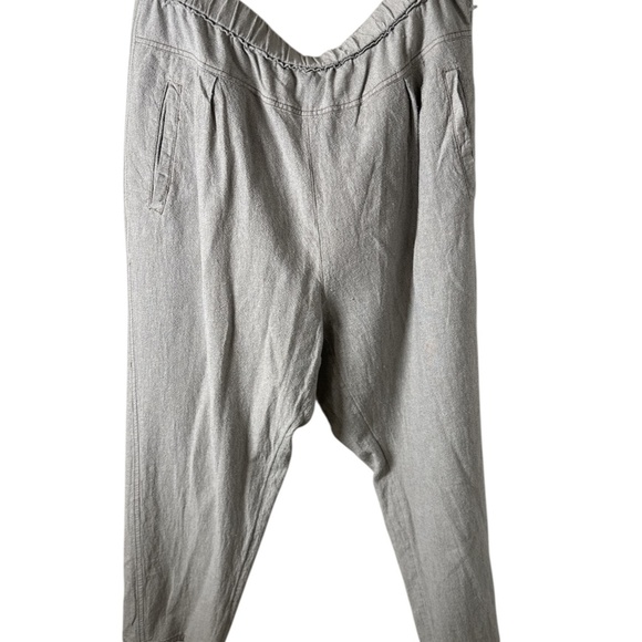 Anthropologie Hei Hei Cotton Tapered Pants – Light Grey (Size L) - Picture 1 of 7